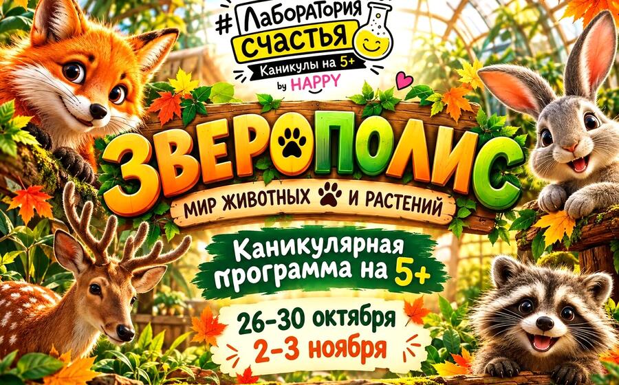 Группа Осенние каникулы. &quotЗверополис&quot 26.10-03.11.2026
