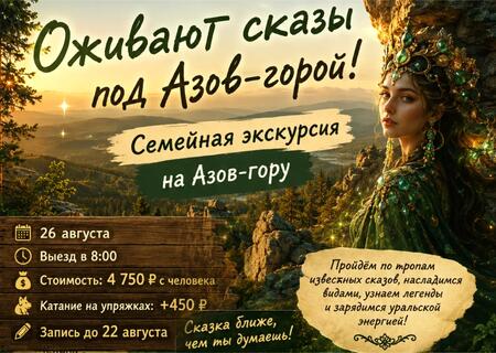 Незабываемая экскурсия по Бажовским местам (Азов-гора)
